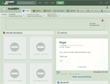 Tablet Screenshot of nudebbw.deviantart.com