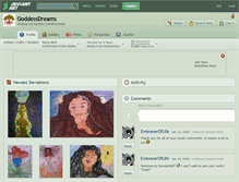 Tablet Screenshot of goddessdreams.deviantart.com