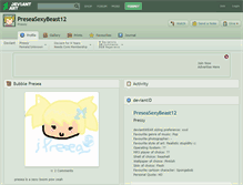 Tablet Screenshot of preseasexybeast12.deviantart.com