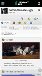 Mobile Screenshot of damn-you-are-ugly.deviantart.com