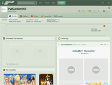 Tablet Screenshot of irysgundam005.deviantart.com