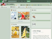 Tablet Screenshot of girls-cosplay.deviantart.com