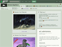 Tablet Screenshot of demon-equines.deviantart.com