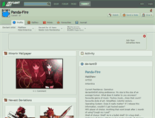 Tablet Screenshot of panda-fire.deviantart.com