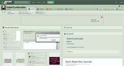 Desktop Screenshot of hubertcumberdalle.deviantart.com