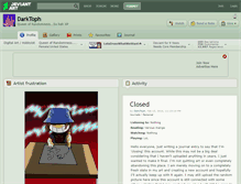 Tablet Screenshot of darktoph.deviantart.com