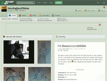 Tablet Screenshot of howlingsoulofmine.deviantart.com