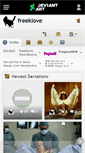 Mobile Screenshot of freeklove.deviantart.com