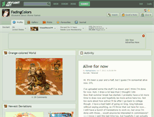 Tablet Screenshot of fadingcolors.deviantart.com