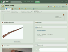 Tablet Screenshot of mastershmep.deviantart.com