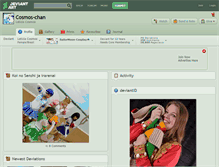 Tablet Screenshot of cosmos-chan.deviantart.com
