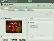 Tablet Screenshot of courtneybrooke.deviantart.com