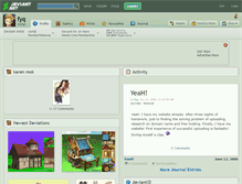 Tablet Screenshot of fyq.deviantart.com