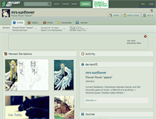 Tablet Screenshot of mrs-sunflower.deviantart.com