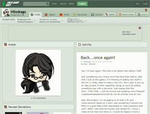 Tablet Screenshot of hitodrago.deviantart.com