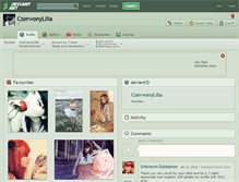 Tablet Screenshot of czerwonylilia.deviantart.com