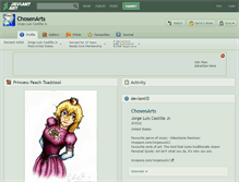 Tablet Screenshot of chosenarts.deviantart.com