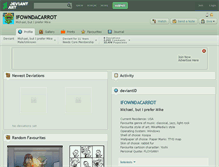 Tablet Screenshot of ifowndacarrot.deviantart.com