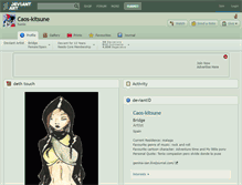 Tablet Screenshot of caos-kitsune.deviantart.com
