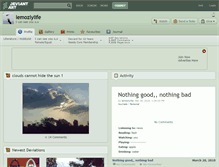 Tablet Screenshot of lemozlylife.deviantart.com