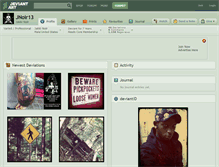 Tablet Screenshot of jnoir13.deviantart.com