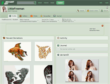 Tablet Screenshot of littlefreeman.deviantart.com