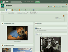 Tablet Screenshot of carlosmmf.deviantart.com