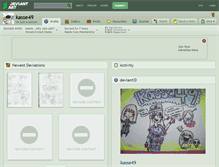 Tablet Screenshot of kasse49.deviantart.com