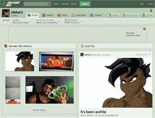 Tablet Screenshot of mekaro.deviantart.com