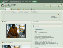 Tablet Screenshot of jonnyboy236129.deviantart.com