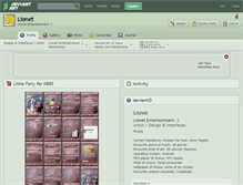 Tablet Screenshot of lionet.deviantart.com