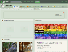 Tablet Screenshot of dark-koel.deviantart.com