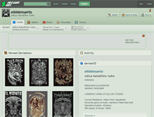 Tablet Screenshot of el666muerto.deviantart.com