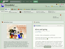 Tablet Screenshot of princessbetty1.deviantart.com