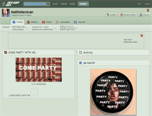 Tablet Screenshot of mattismexican.deviantart.com