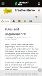 Mobile Screenshot of creative-stars.deviantart.com
