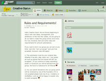 Tablet Screenshot of creative-stars.deviantart.com