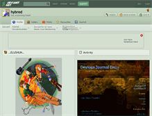 Tablet Screenshot of hybred.deviantart.com