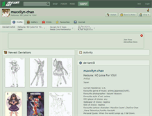 Tablet Screenshot of maxxilyn-chan.deviantart.com