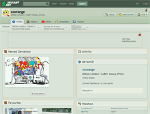 Tablet Screenshot of ccorange.deviantart.com