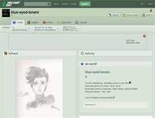 Tablet Screenshot of blue-eyed-lenore.deviantart.com