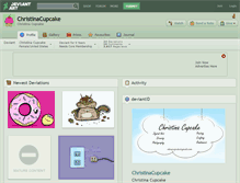 Tablet Screenshot of christinacupcake.deviantart.com