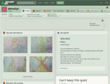Tablet Screenshot of debralizjr.deviantart.com