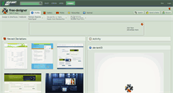 Desktop Screenshot of free-designer.deviantart.com