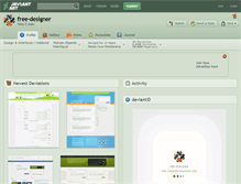 Tablet Screenshot of free-designer.deviantart.com