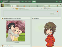 Tablet Screenshot of marizce.deviantart.com