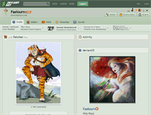 Tablet Screenshot of faelourn.deviantart.com