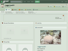 Tablet Screenshot of juggernaut81.deviantart.com