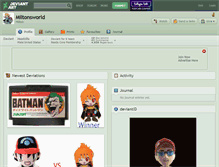 Tablet Screenshot of miltonsworld.deviantart.com