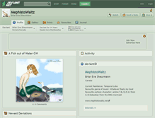 Tablet Screenshot of mephistowaltz.deviantart.com